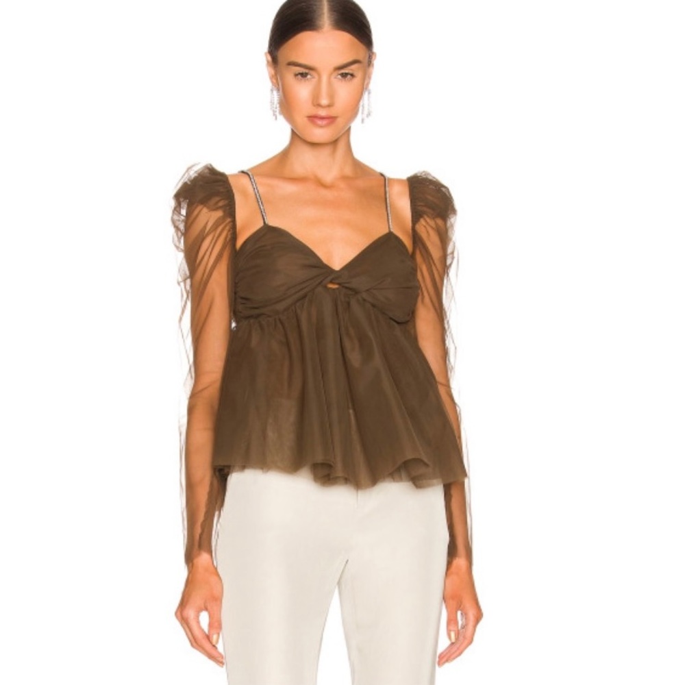 Jules Top /The Bar SZ: Large. (Runs extra small) color: espresso like new
